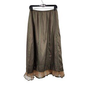 Amy Rigg Women's Vintage Peasant A-line Midi Skirt - M